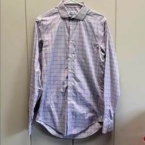 Calvin Klein Slim Fit Non-Iron Dress Shirt 34/35
